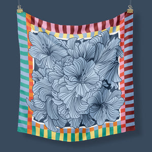 Mr Plum's Bouquet, 90 x 90cm