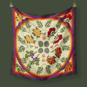 Mr Plum's Orchard, 90 x 90cm